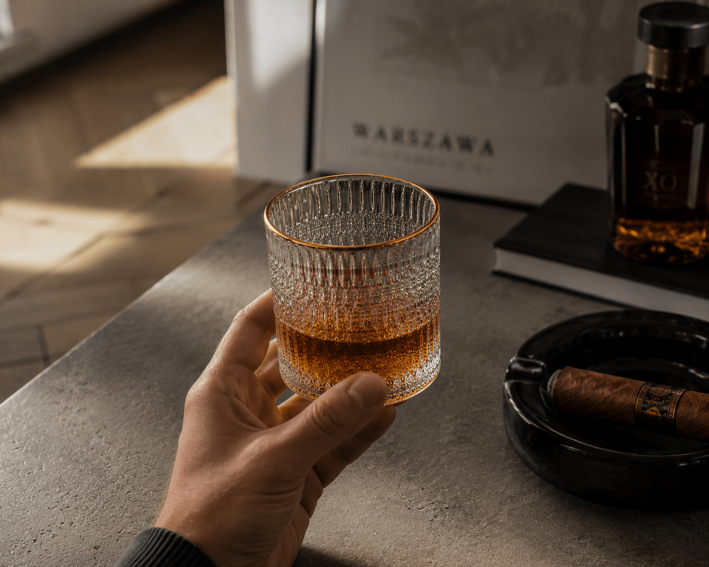 Szklanka do whisky Prestige Gold - Drammar.pl