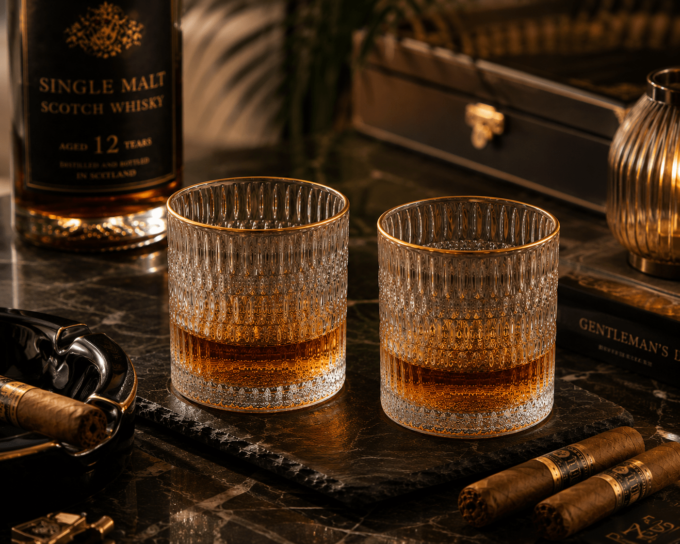 Szklanka do whisky Prestige Gold - Drammar.pl